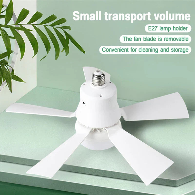 2-IN-1 PORTABLE CEILING FAN & LIGHT with Remote Control