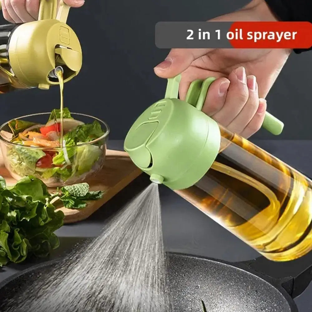2 in 1 Glass Oil Sprayer & Dispenser