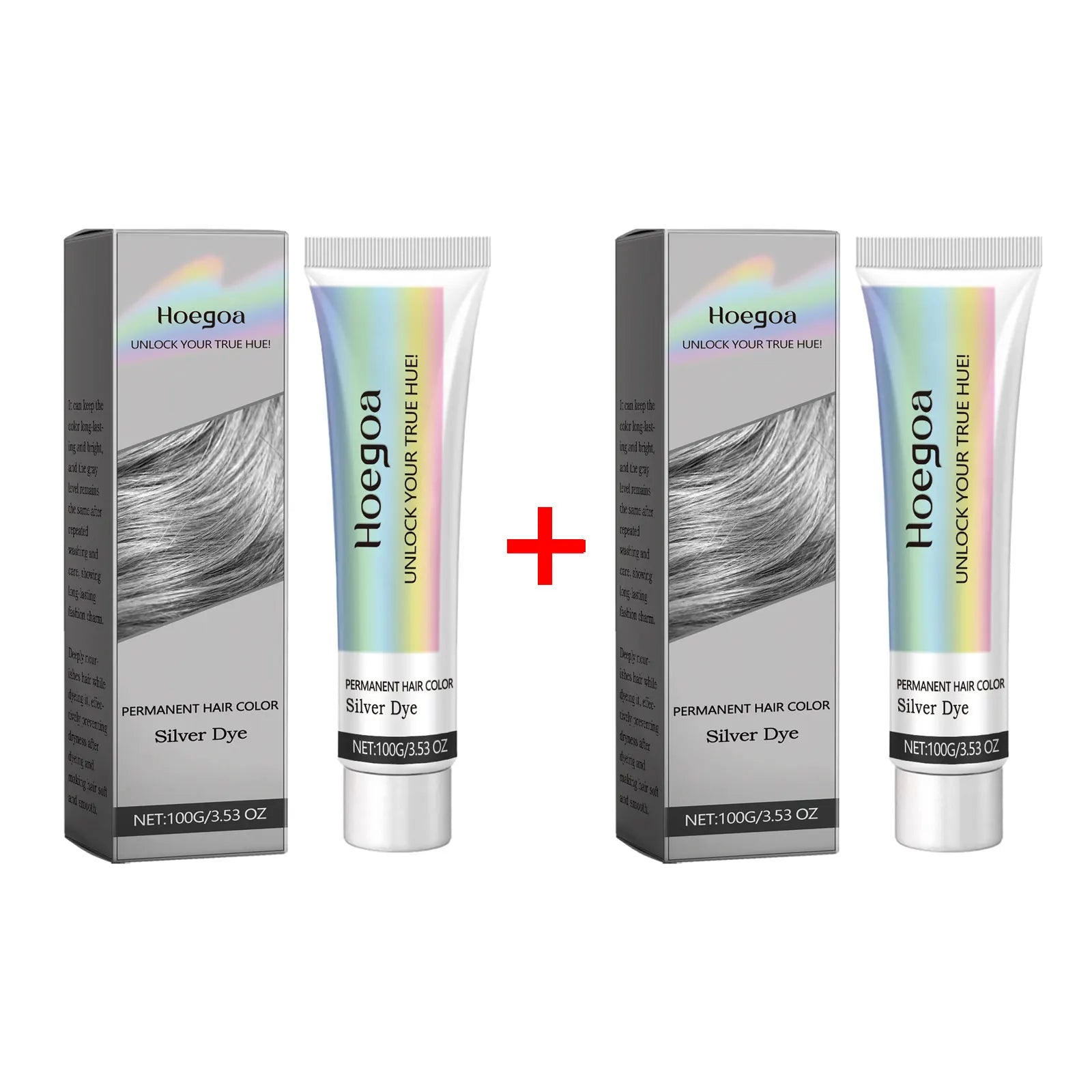 2-in-1 Natural Essence Extract Silver Hair Dye