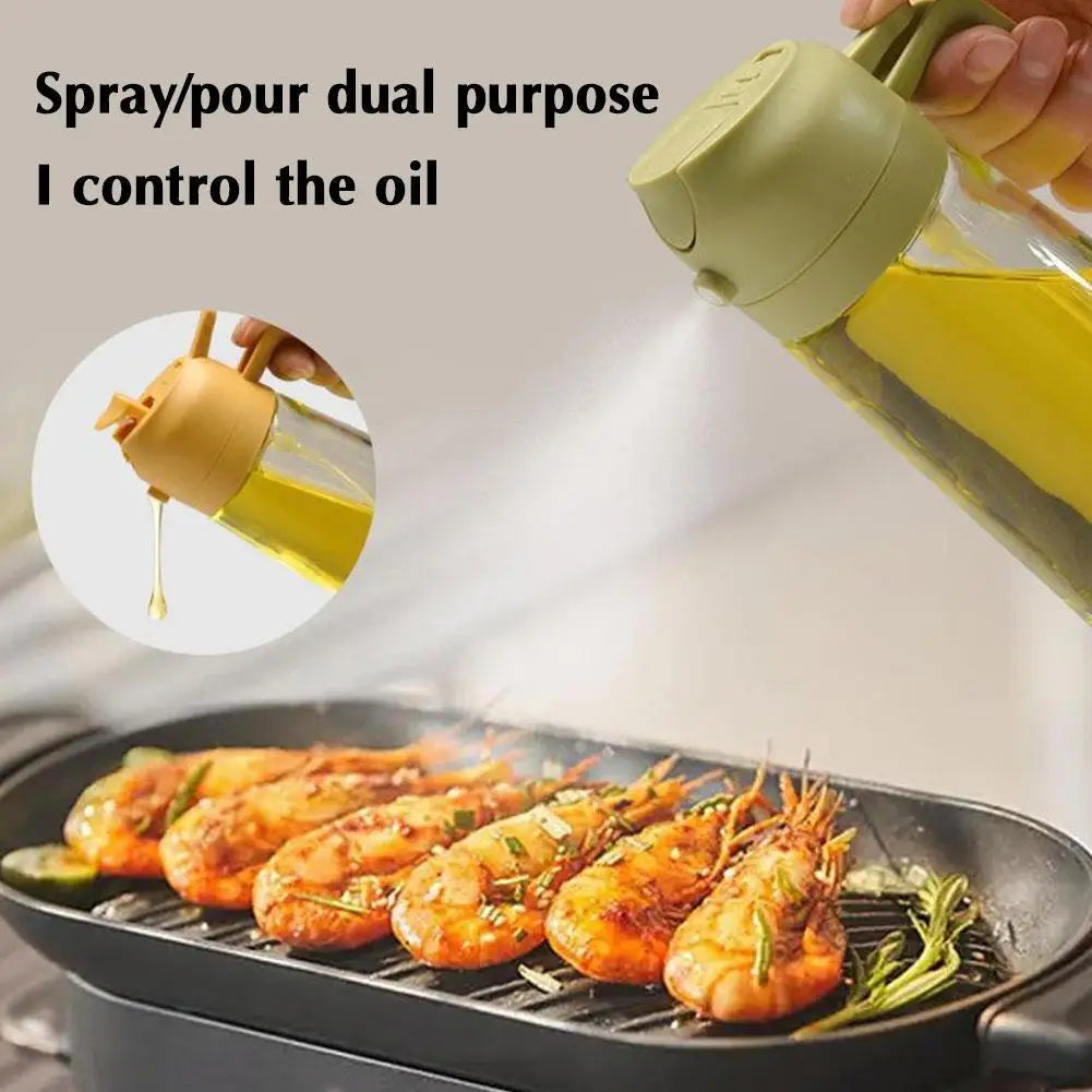 2 in 1 Glass Oil Sprayer & Dispenser