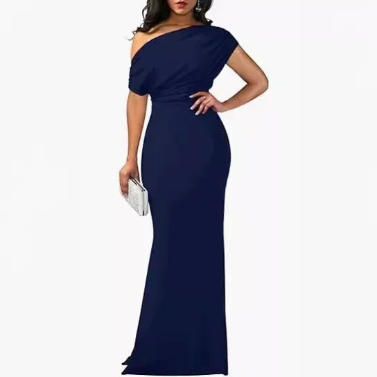 2025 WOMEN'S ELEGANT SLEEVELESS OFF SHOULDER BODYCON LONG FORMAL PARTY EVENING DRESS