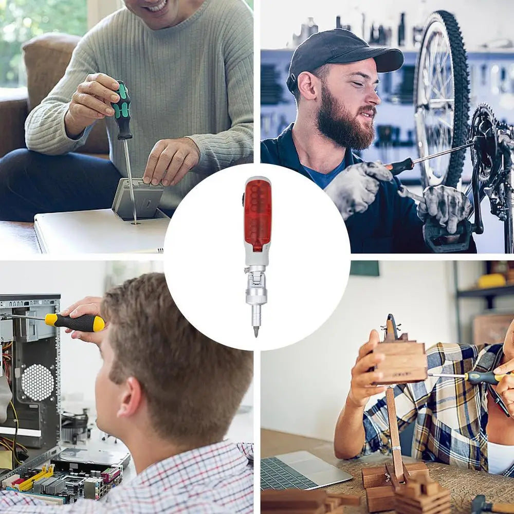 14-in-1 Multi-Bit Magnetic Ratchet Screwdriver Set