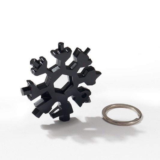 18-in-1 Portable Stainless Steel Snowflake Multi-Tool