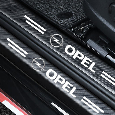 Carbon fibre car door sill sticker