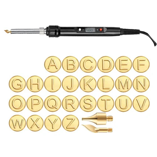 26 Letters Copper Mold —DIY Wood Burning/Carving Set