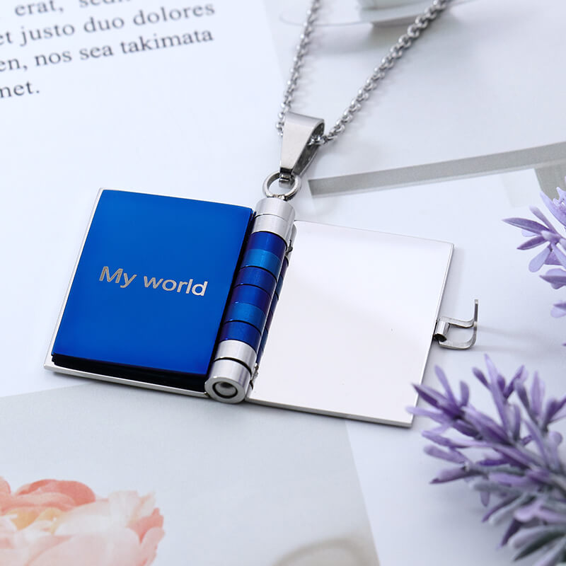 Customized Openable Love Book - Love Letter Necklace
