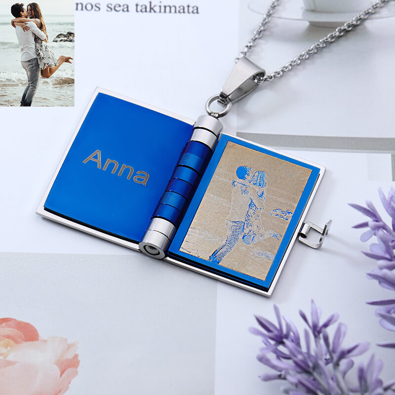 Customized Openable Love Book - Love Letter Necklace