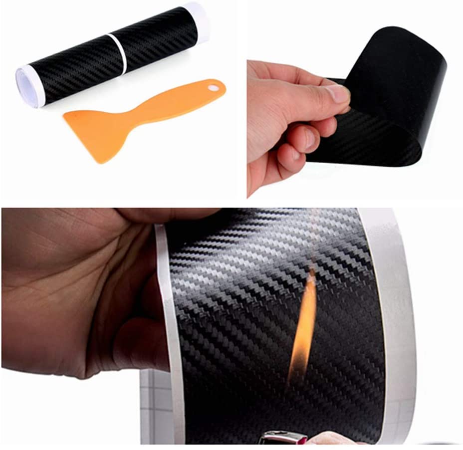 Carbon fibre car door sill sticker