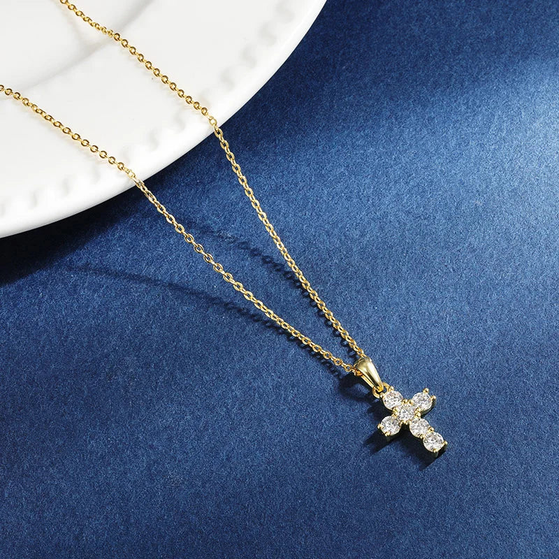 Crown Cross Necklace