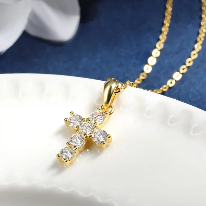 Crown Cross Necklace