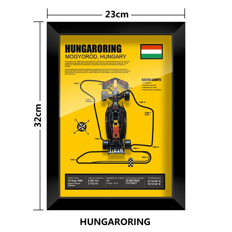 Bburago Verstappen F1 1/43 Red Bull RB20 racing car Model wall art formula 1 Las Vegas Miami USA Singapore circuits 2024 poster