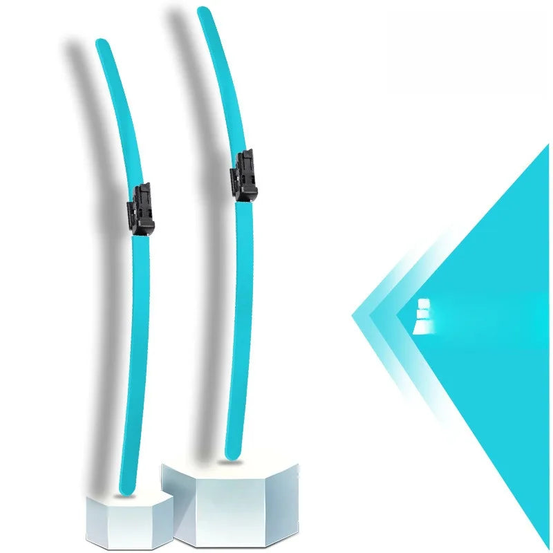 Colorful Boneless Silent Windshield Wipers - Clear Vision in Style!