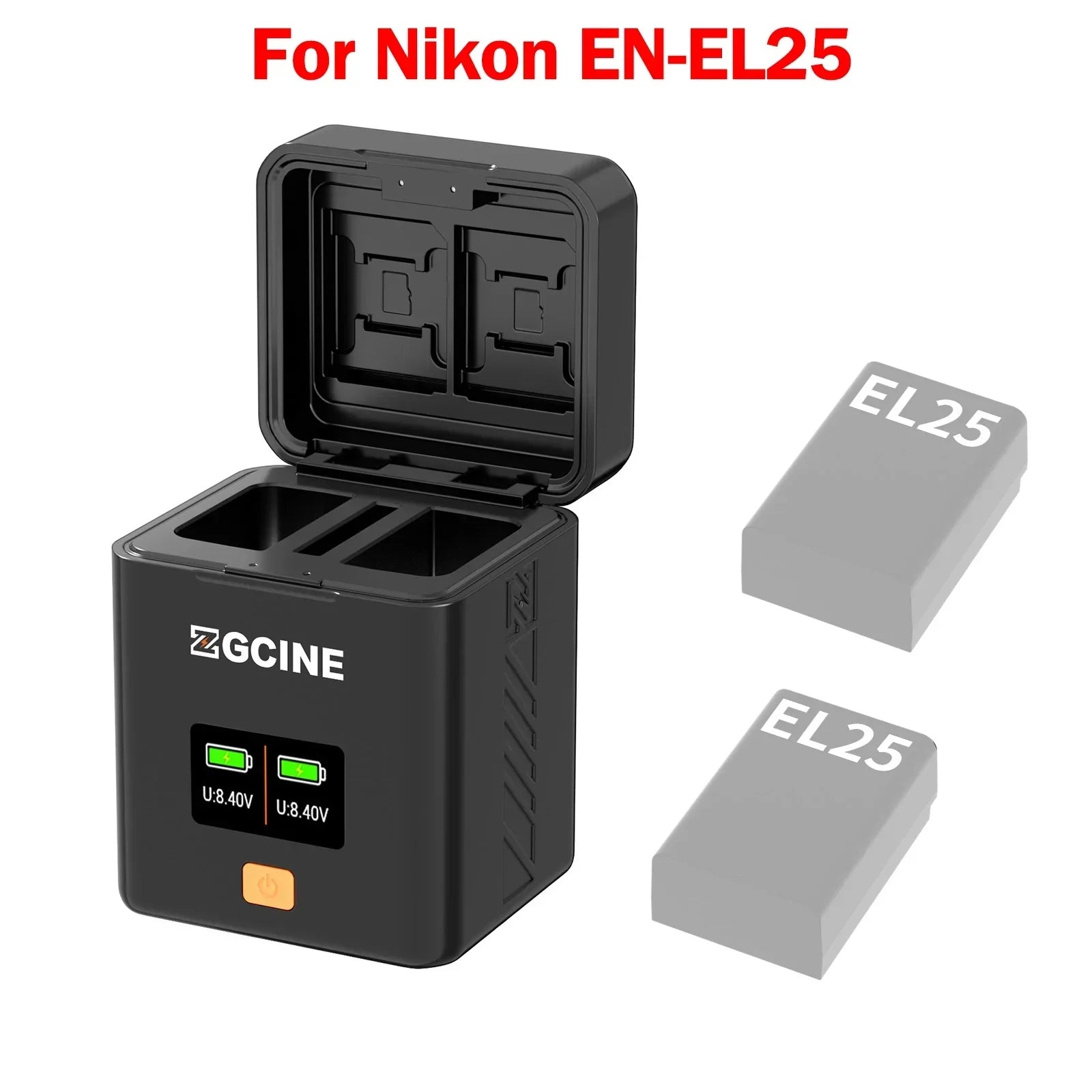 Camera Battery Suitable For Fuji Canon Nikon Camera Fast Charging Card Box Set Charger Digital Display Charging Compartment