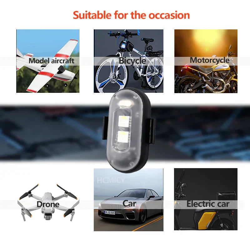 Colorful Car LED Light, Wireless Remote Control LED Strobe Light