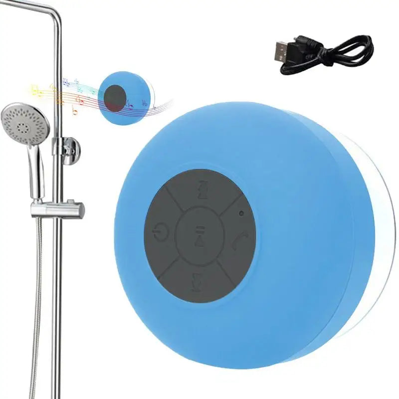 Bathroom Waterproof Wireless Bluetooth Speakers with LED Light
