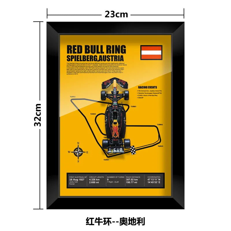 Bburago Verstappen F1 1/43 Red Bull RB20 racing car Model wall art formula 1 Las Vegas Miami USA Singapore circuits 2024 poster