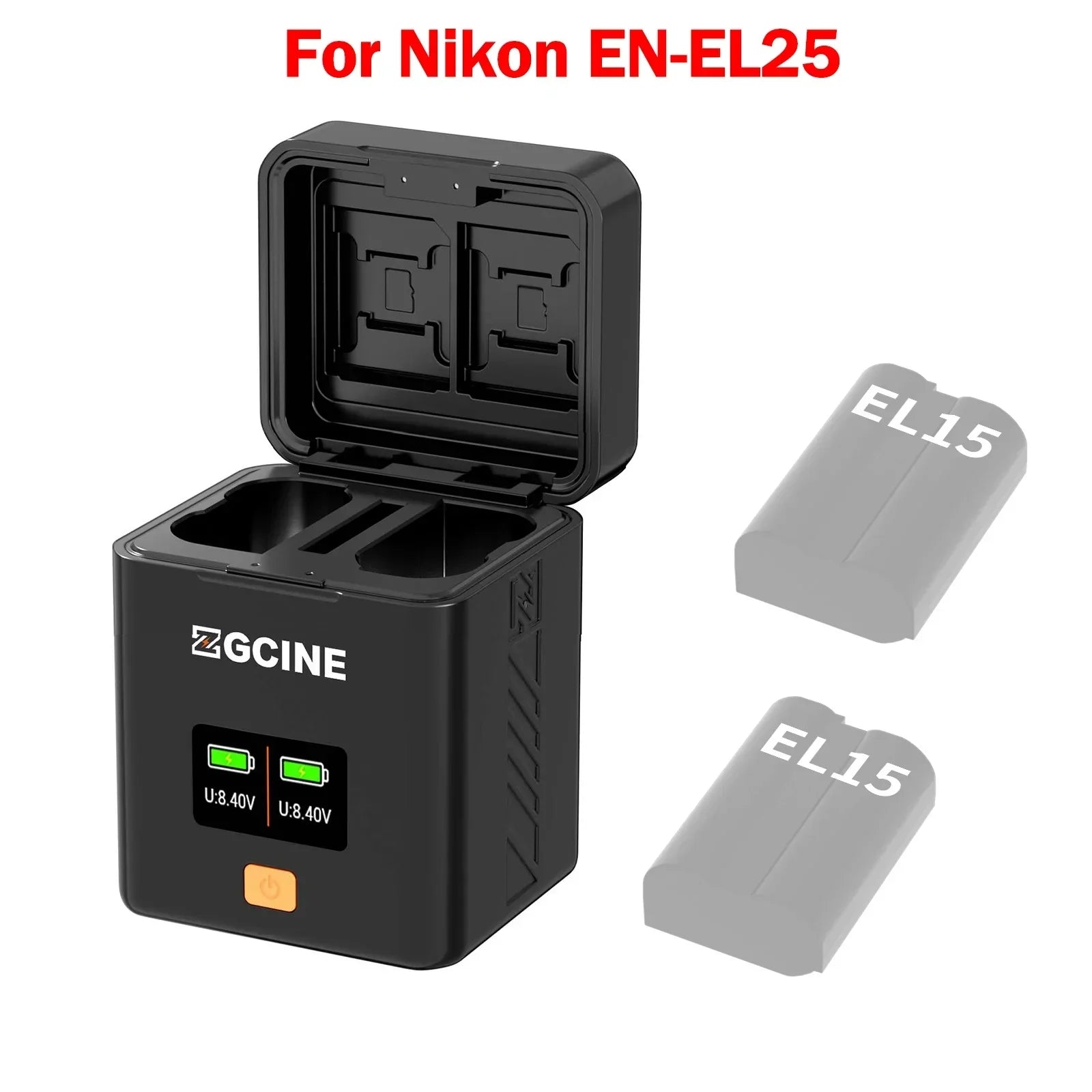 Camera Battery Suitable For Fuji Canon Nikon Camera Fast Charging Card Box Set Charger Digital Display Charging Compartment