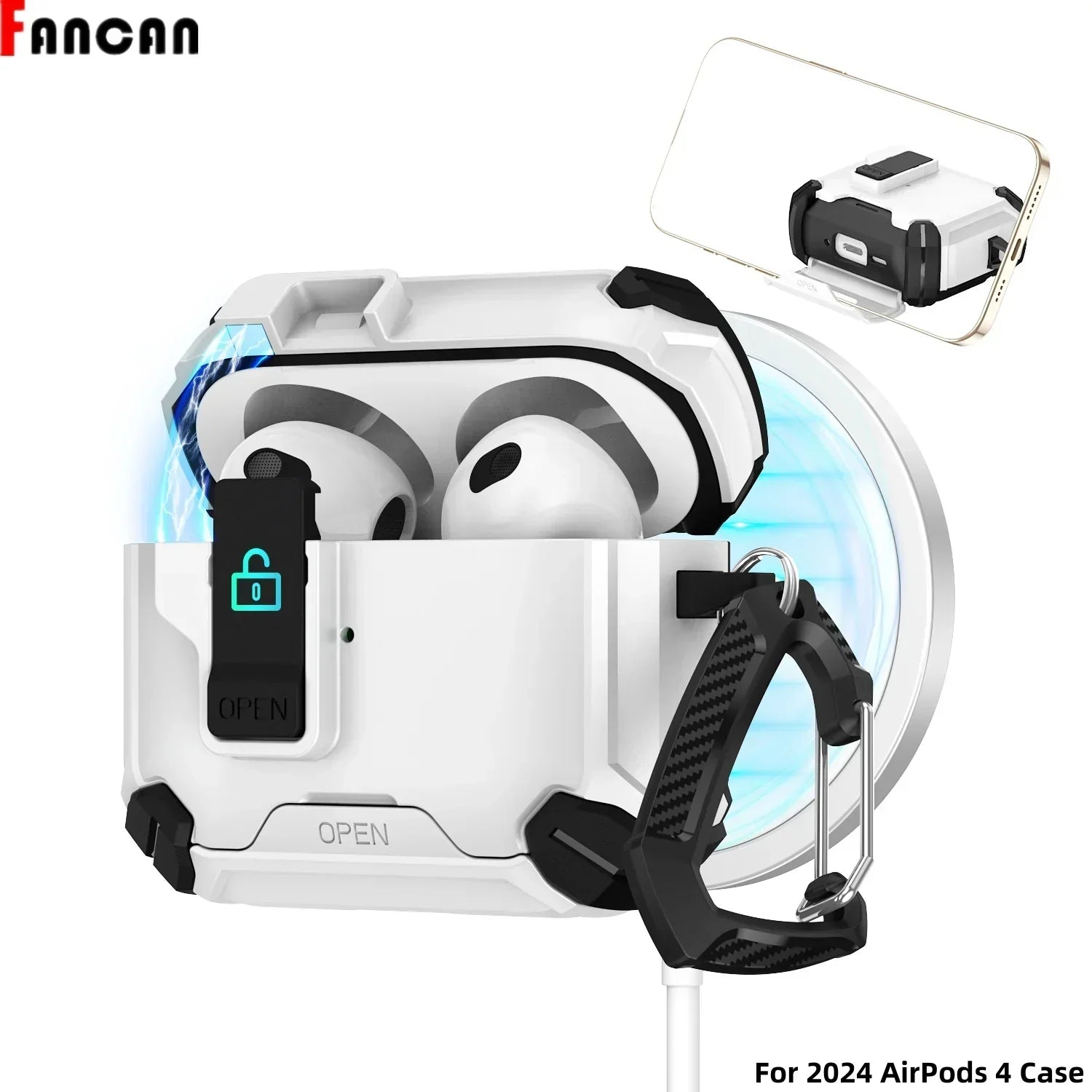 Airpods Earphone Case With Magsafe - Automatic Pop-Up Cover