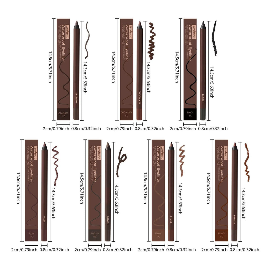 24 HR Waterproof Eyeliner Duo Sharpenable Eye Pencil