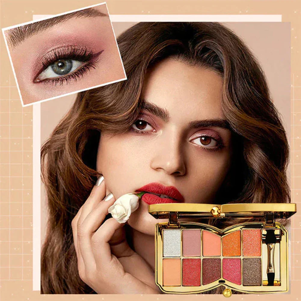 10 Colors Glitter Eyeshadow Palette