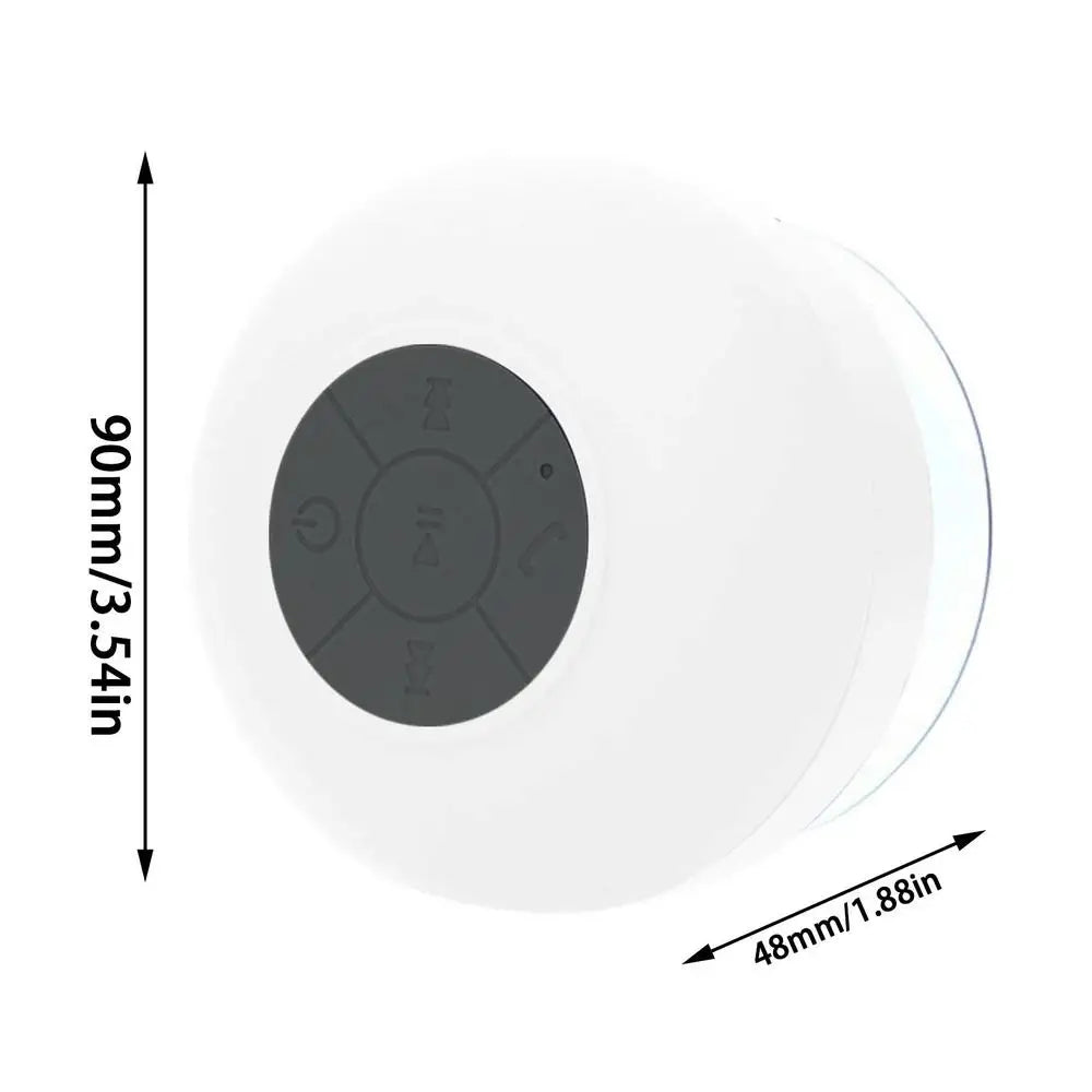 Bathroom Waterproof Wireless Bluetooth Speakers with LED Light