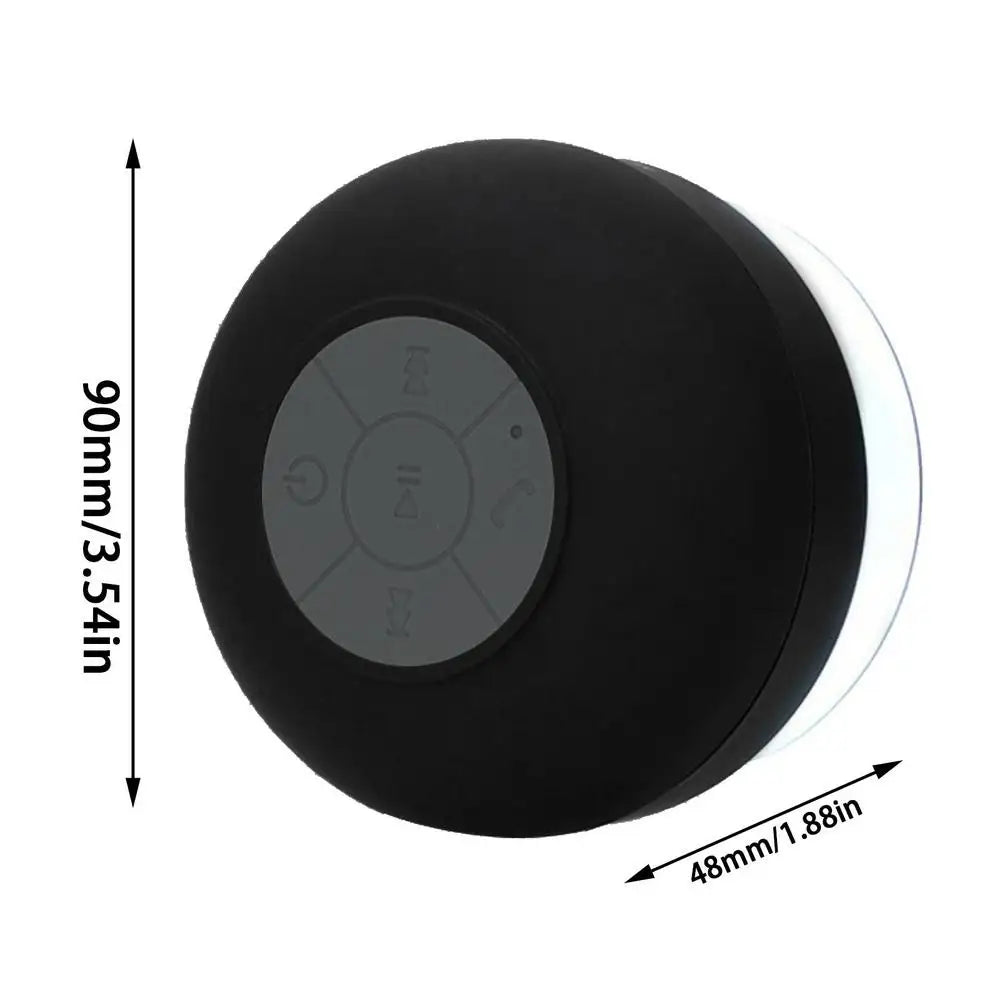 Bathroom Waterproof Wireless Bluetooth Speakers with LED Light