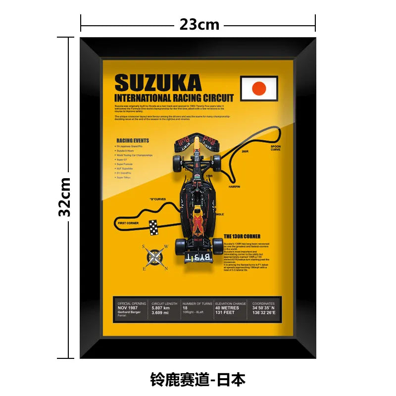 Bburago Verstappen F1 1/43 Red Bull RB20 racing car Model wall art formula 1 Las Vegas Miami USA Singapore circuits 2024 poster