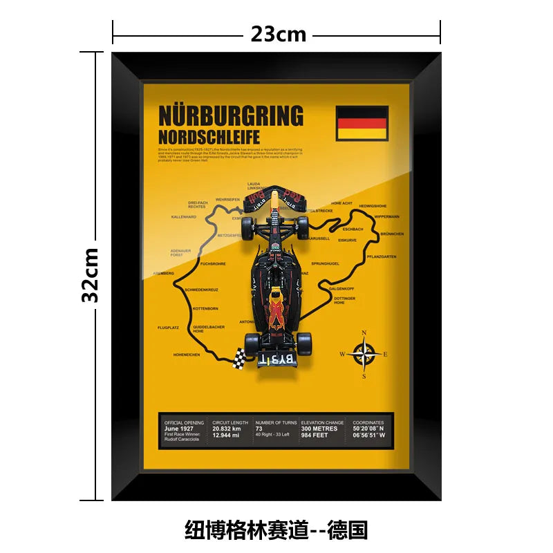 Bburago Verstappen F1 1/43 Red Bull RB20 racing car Model wall art formula 1 Las Vegas Miami USA Singapore circuits 2024 poster