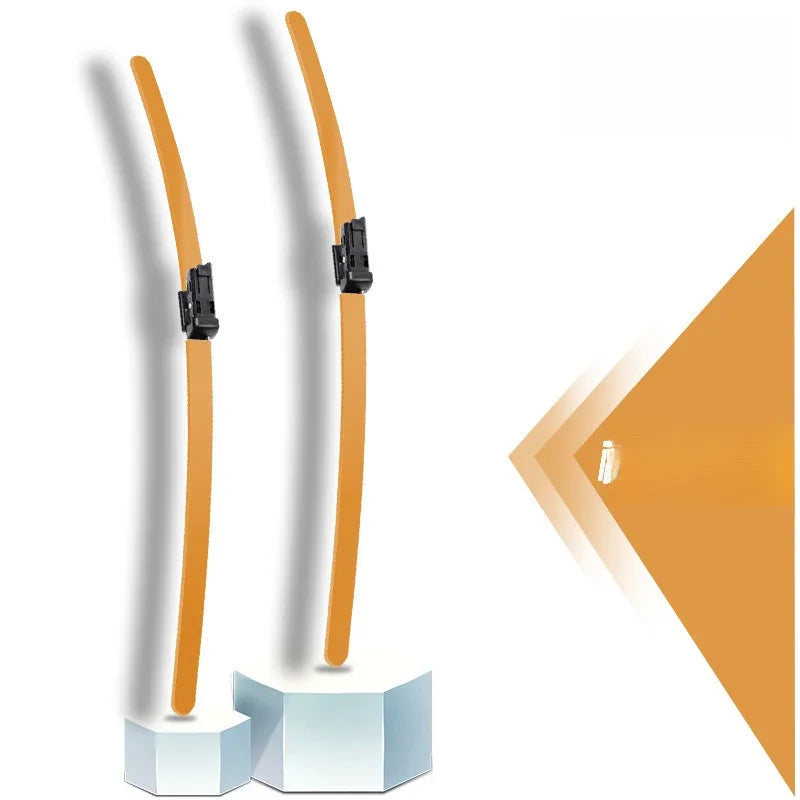 Colorful Boneless Silent Windshield Wipers - Clear Vision in Style!