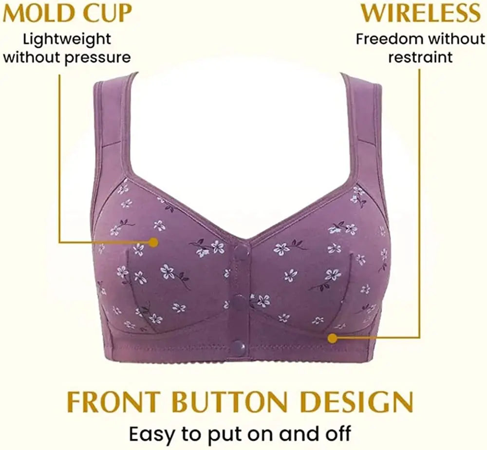 Comfortable & Convenient Front Button Bra