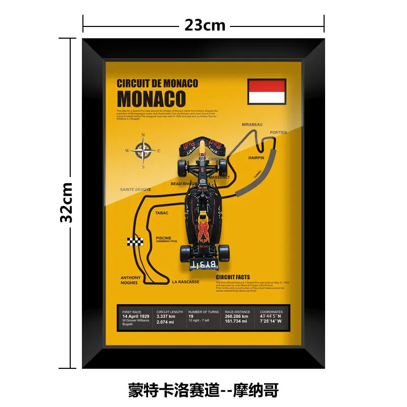 Bburago Verstappen F1 1/43 Red Bull RB20 racing car Model wall art formula 1 Las Vegas Miami USA Singapore circuits 2024 poster