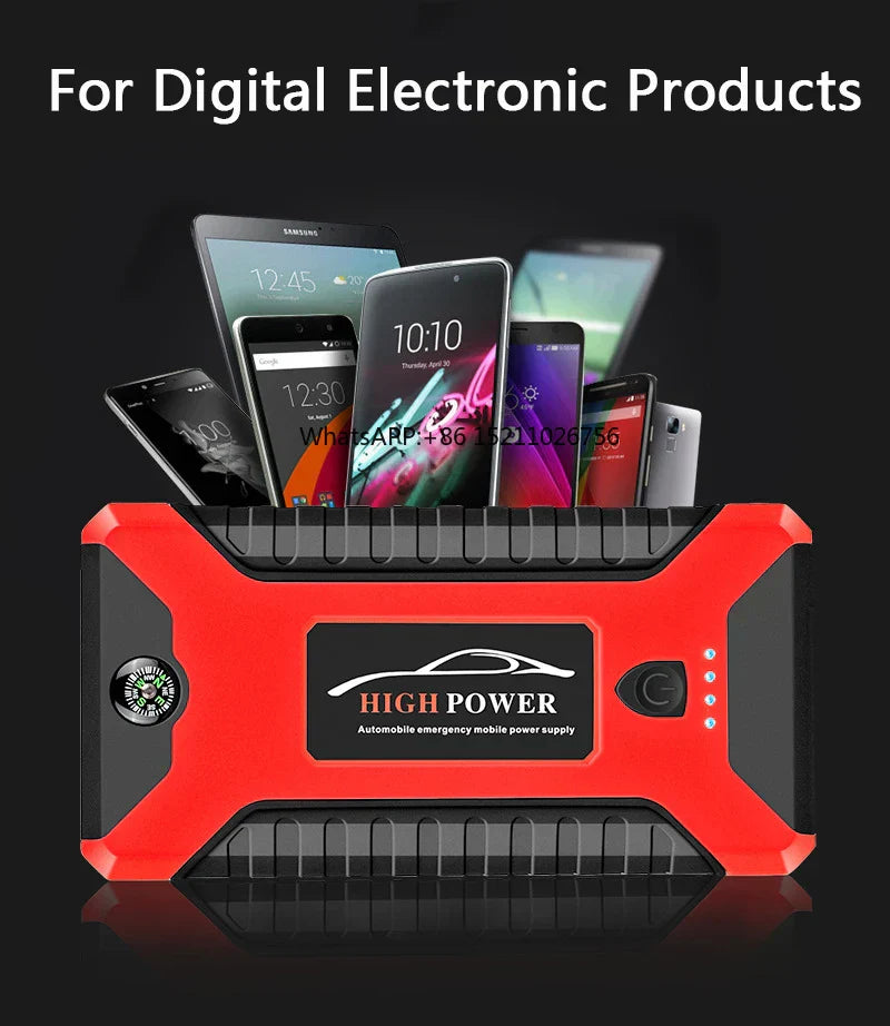 Car Jump Starter – Start 12V Gas & Diesel Engines Up to 10.0L