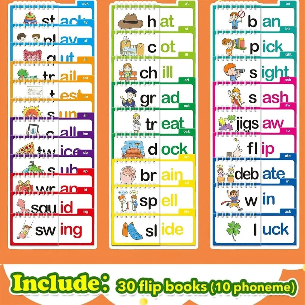 30 Read and Rhyme Flip Books