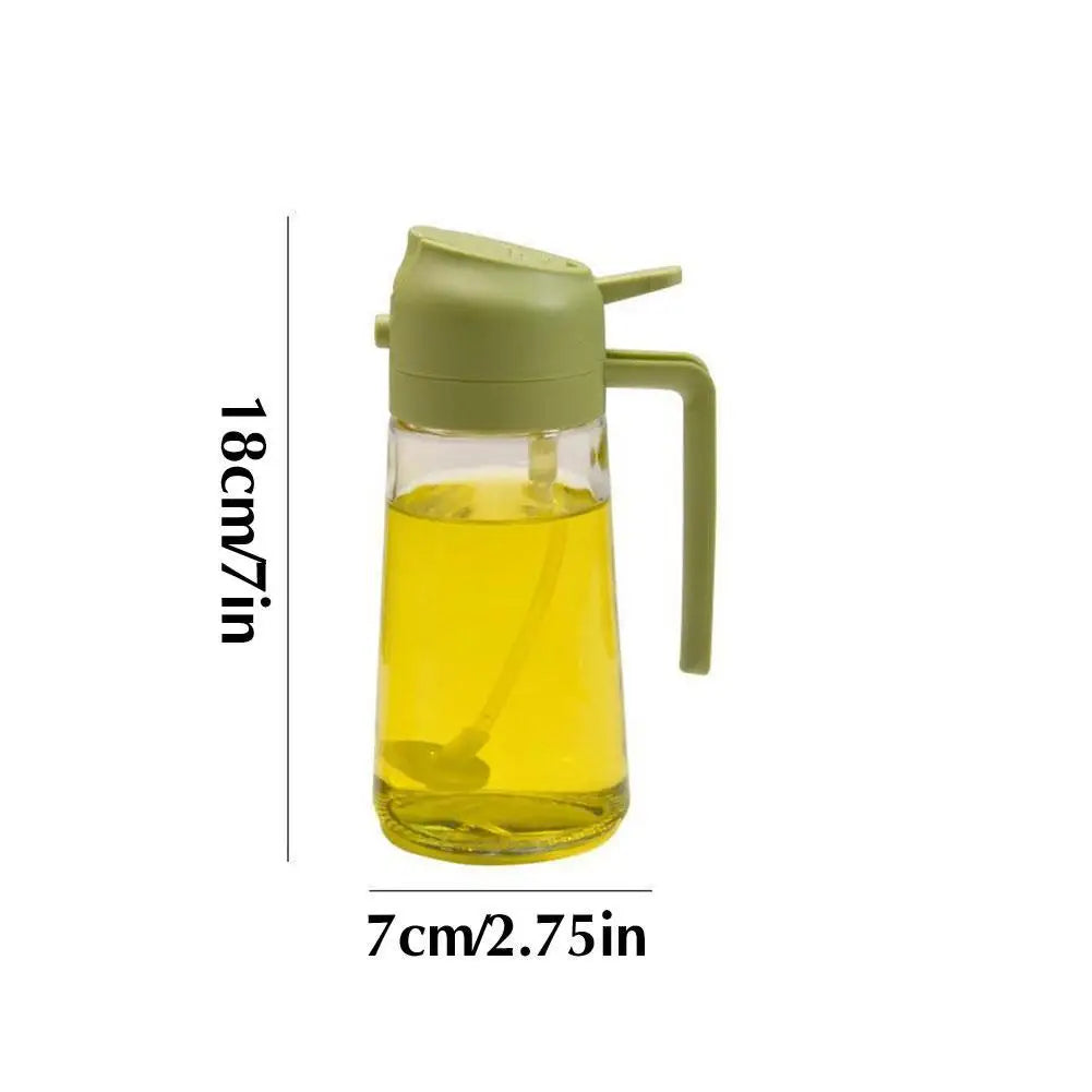 2 in 1 Glass Oil Sprayer & Dispenser
