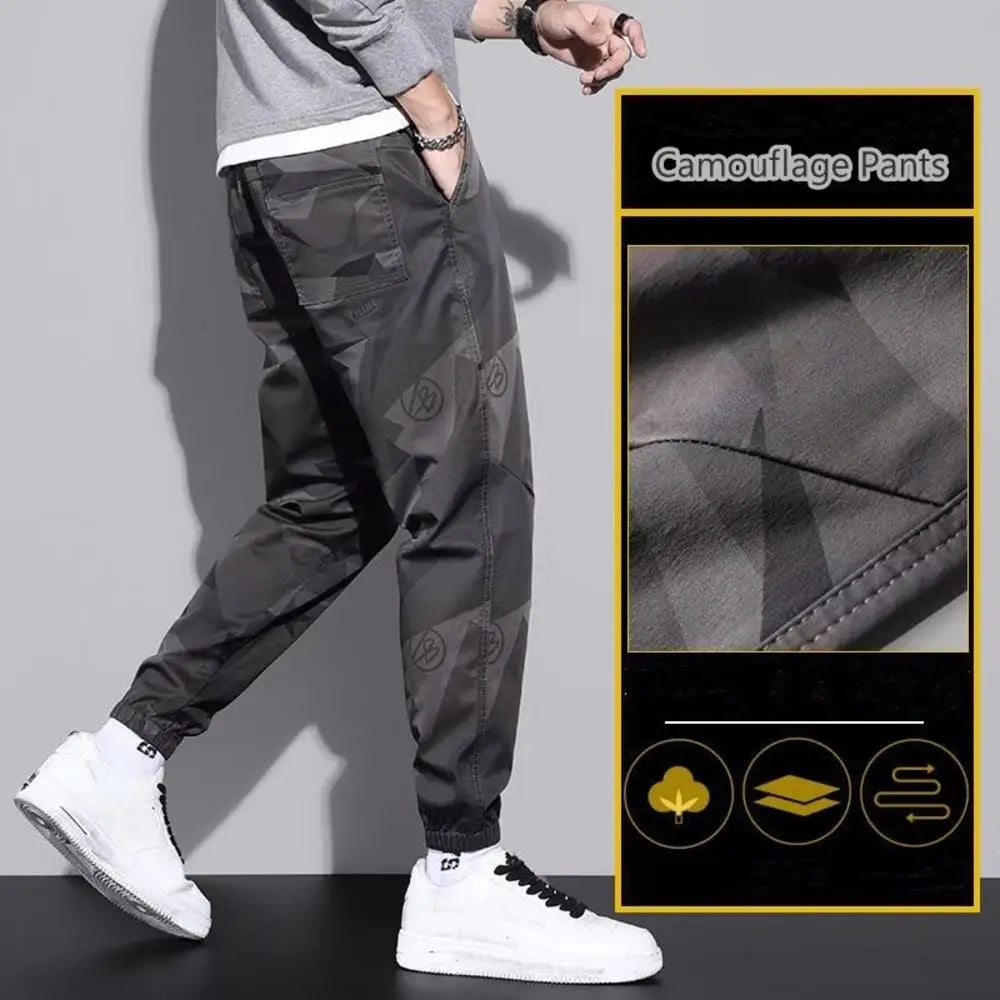 Camouflage Quick Drying Ice Silk Pants