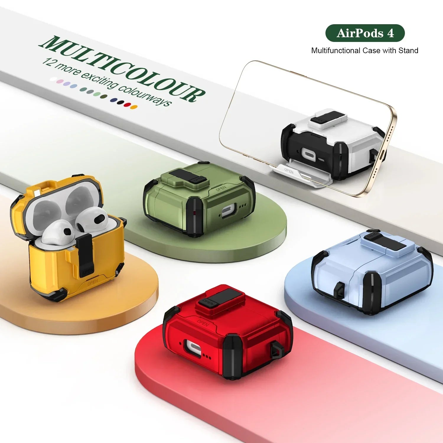 Airpods Earphone Case With Magsafe - Automatic Pop-Up Cover