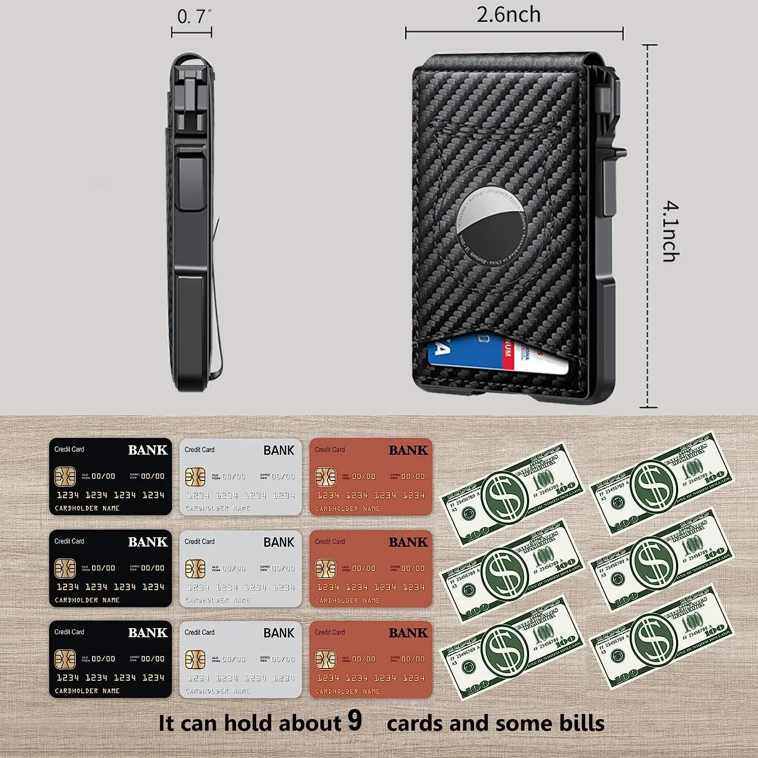 AirTag Wallet for Men