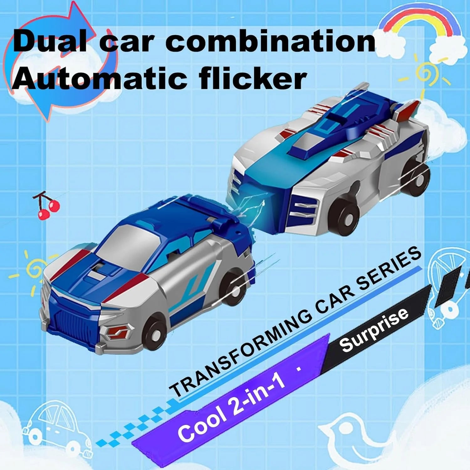 Collision Transforming Dinosaur Car Toy