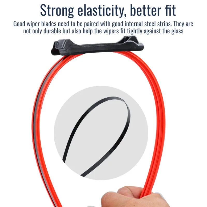 Colorful Boneless Silent Windshield Wipers - Clear Vision in Style!