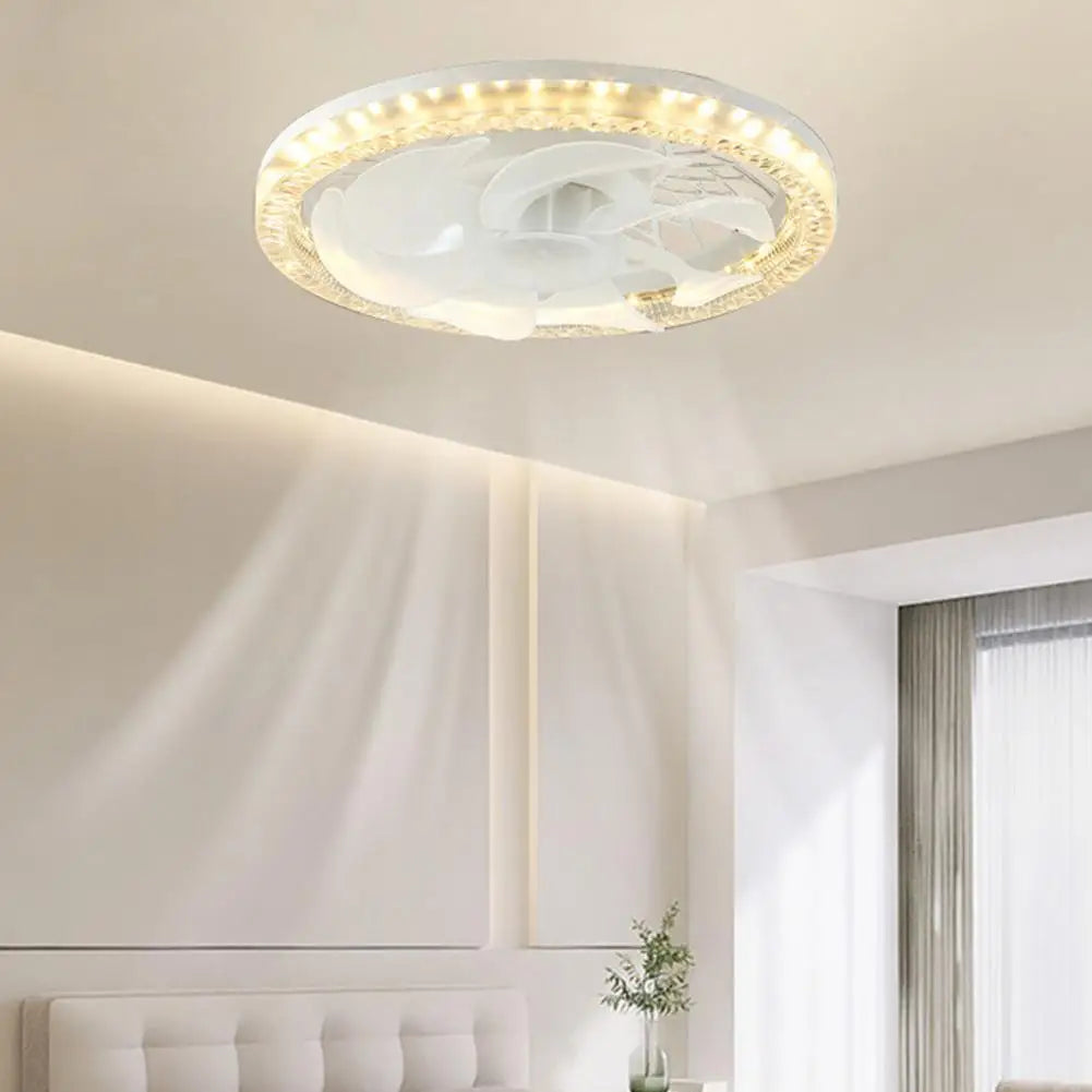 2-in-1 Quiet Adjustable Fan Light with Remote Control for Bedroom