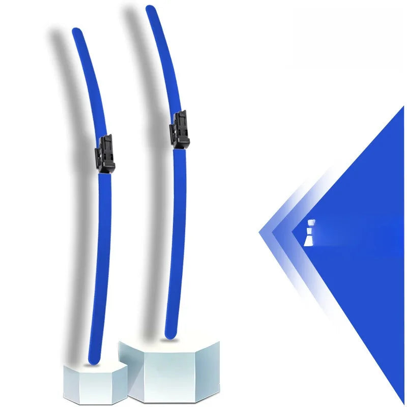Colorful Boneless Silent Windshield Wipers - Clear Vision in Style!