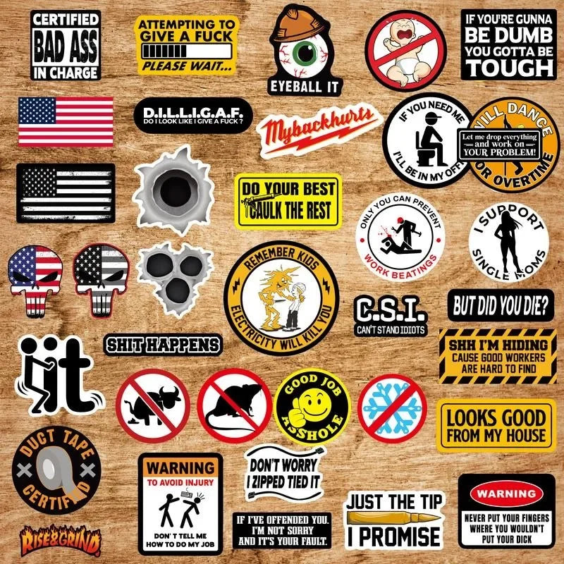 150pcs Adults Prank Meme (Dirty) Sticker - Perfect for Bumper, Hard Hat, Water Bottles