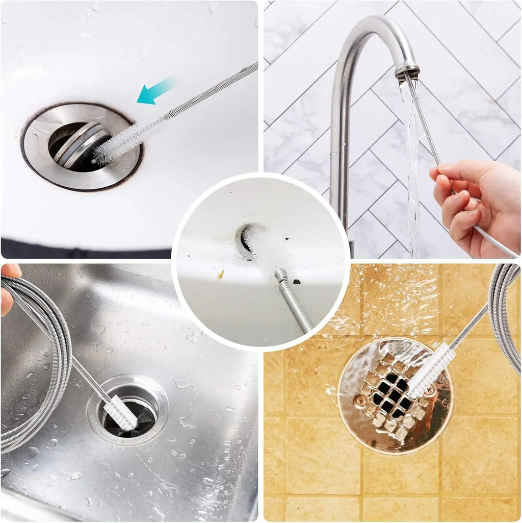 Car Drain Dredge Cleaning Scrub Brush