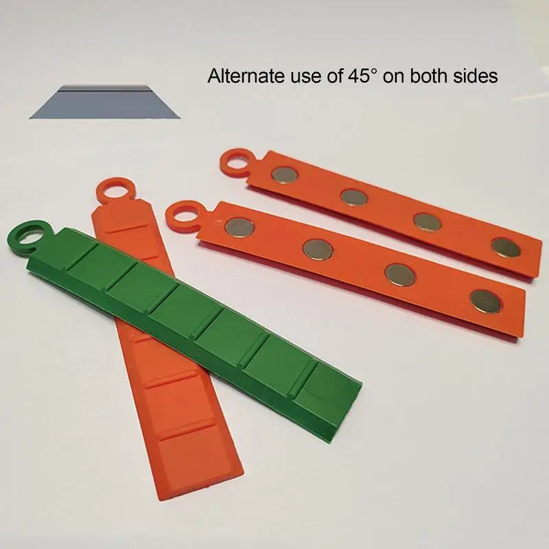 2PCS - Silicone Magnetic Non-Stick Knife Tool – Prevents Food from Sticking During Cutting
