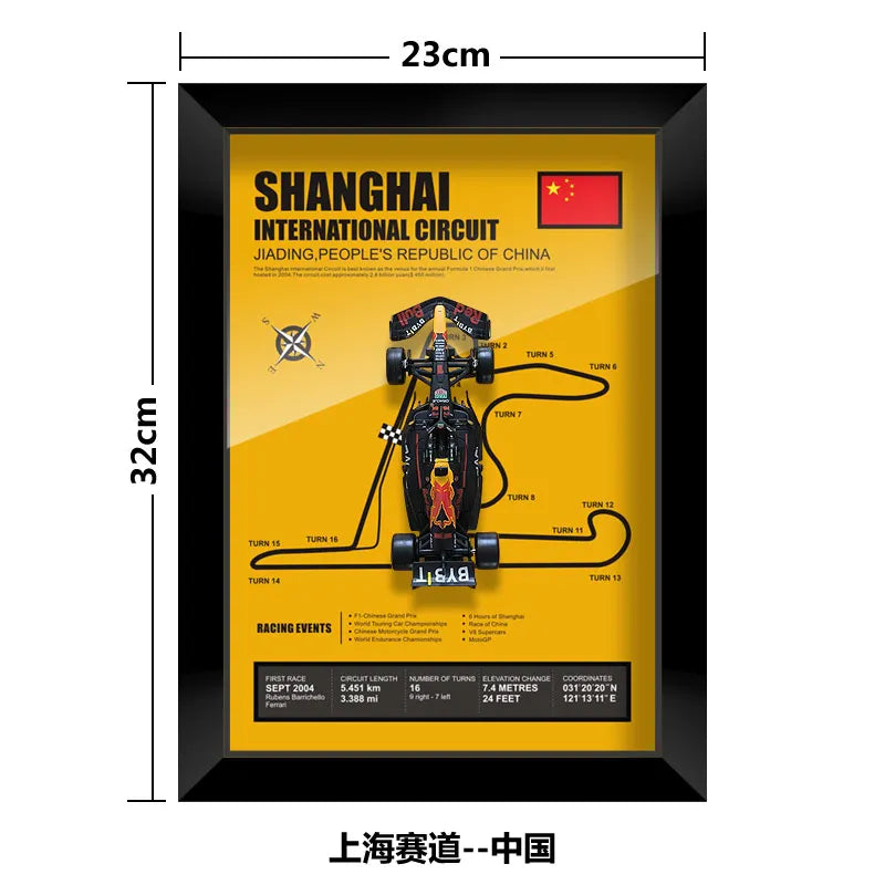 Bburago Verstappen F1 1/43 Red Bull RB20 racing car Model wall art formula 1 Las Vegas Miami USA Singapore circuits 2024 poster