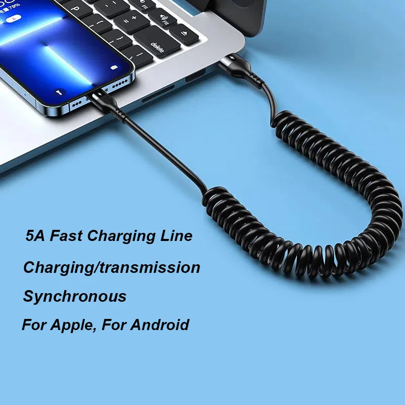 4 in 1 Spring Fast Charging Cable