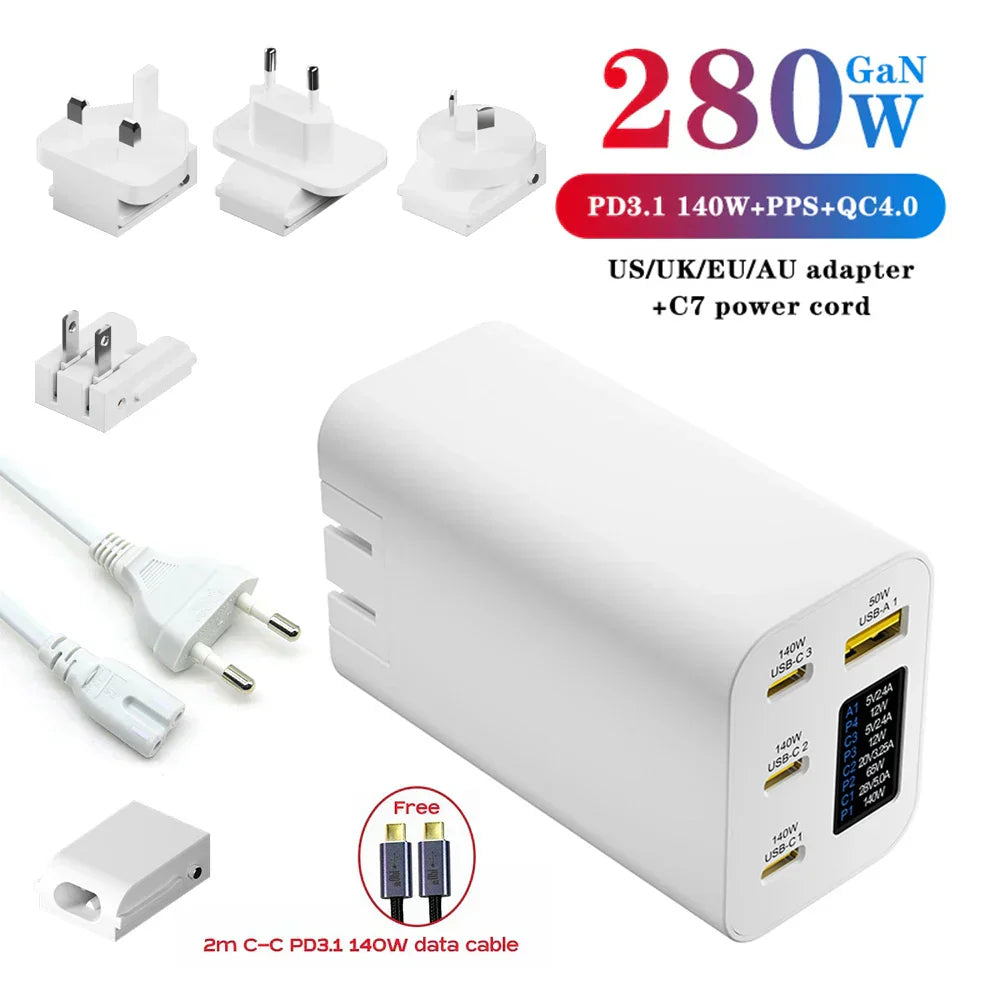 280W Zeus USB-C GaN Charger