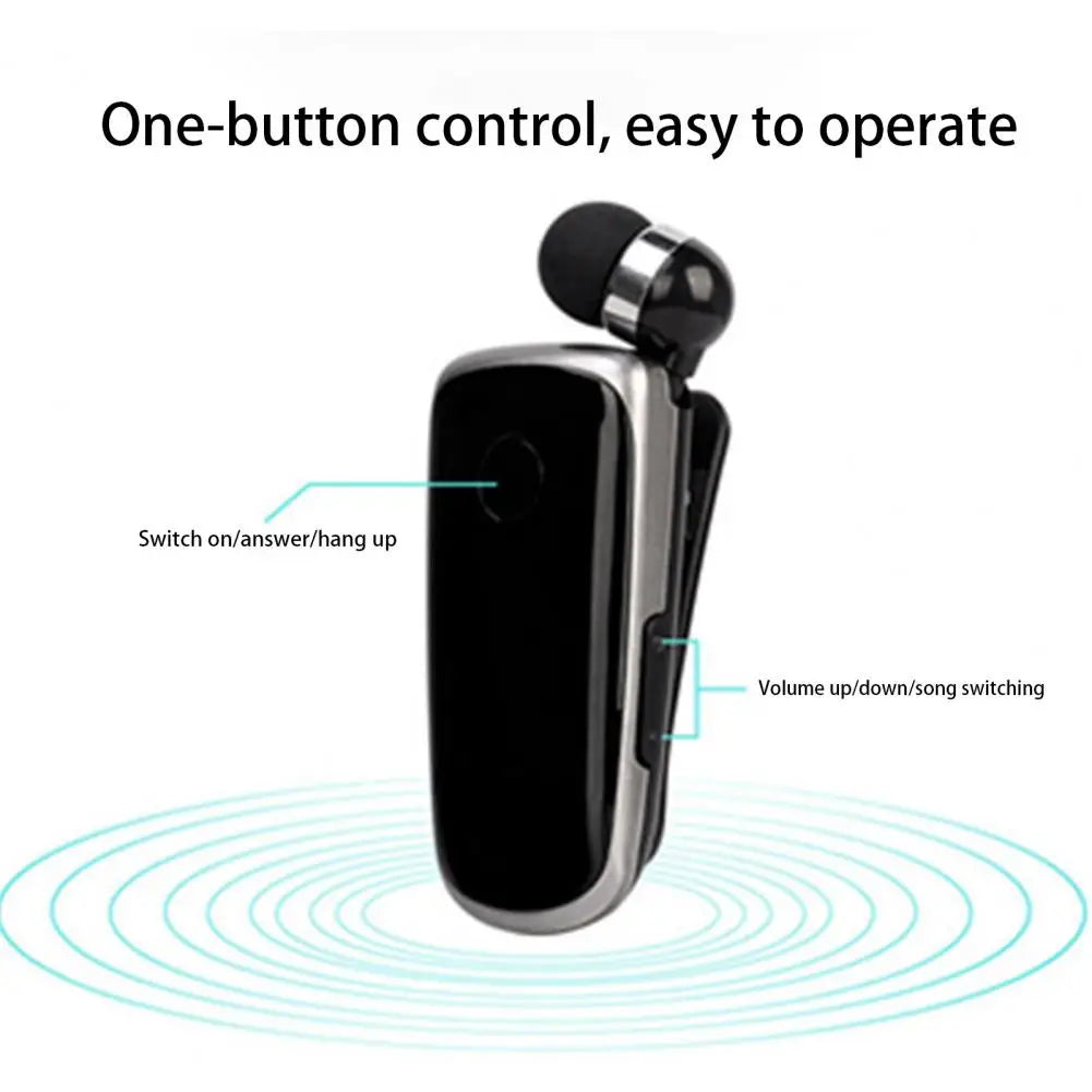 Collar-clip Bluetooth Headset