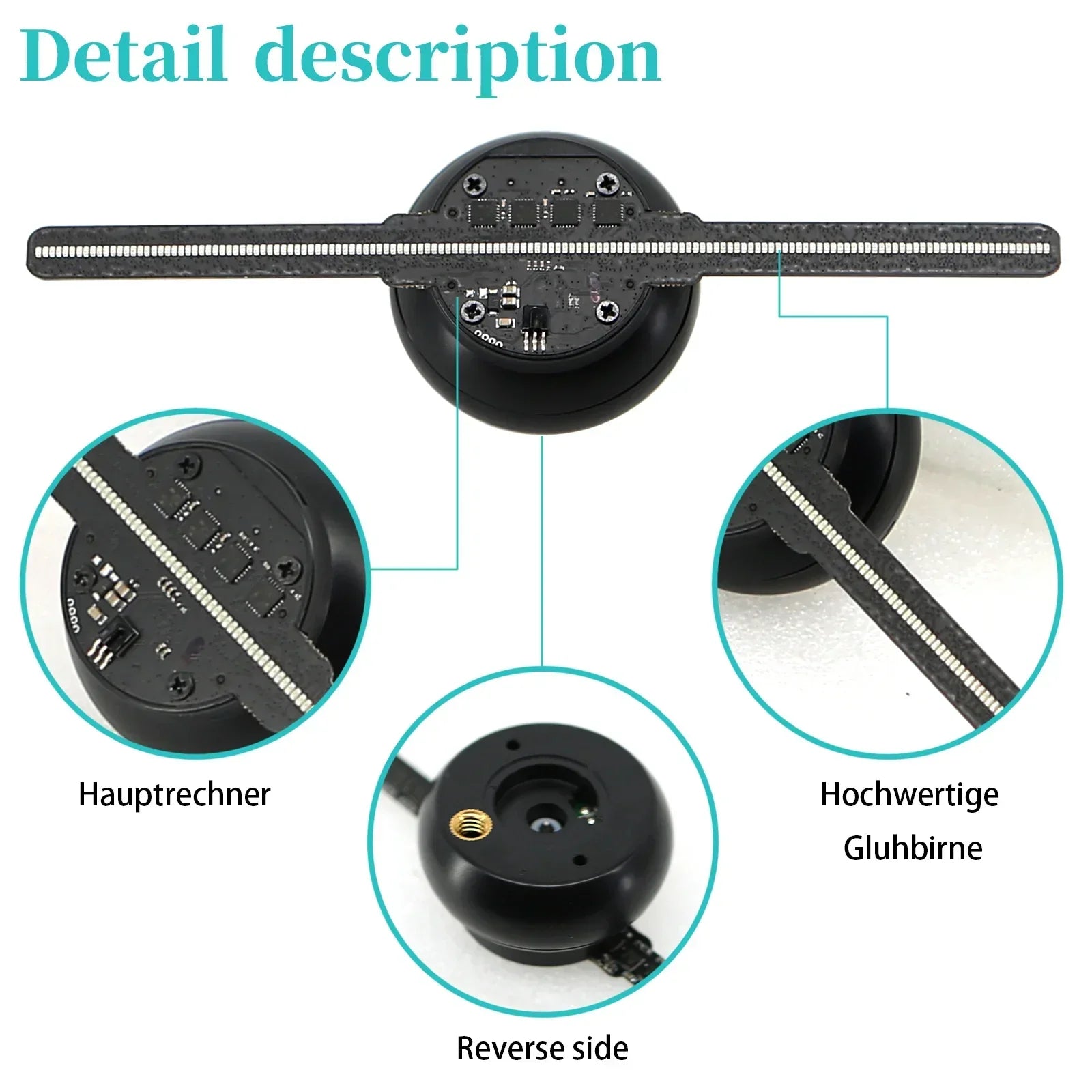 3D Hologram LED Fan Projector