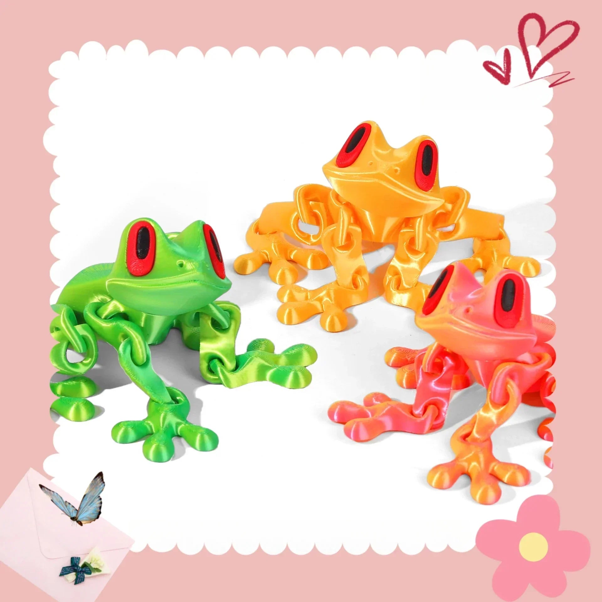 3D Printed Magnetic Frog Refrigerator Magnet